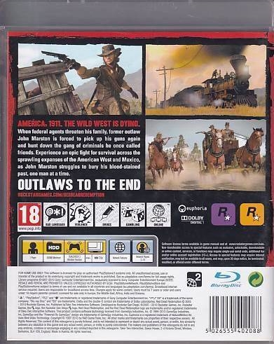 Red Dead Redemption - PS3 (A Grade) (Genbrug)